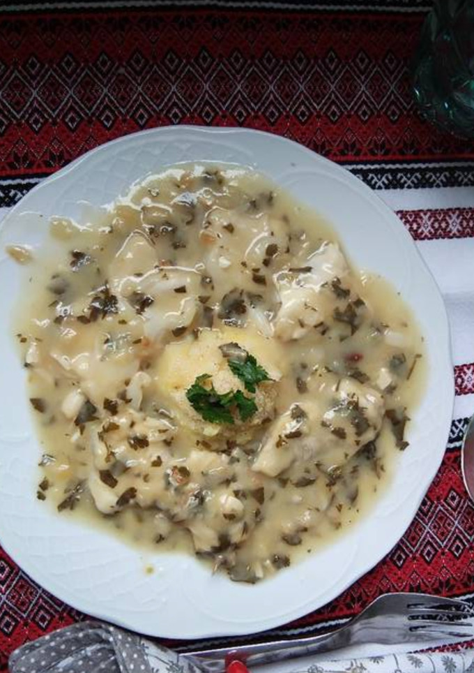 Una foto de Cocochas en salsa verde