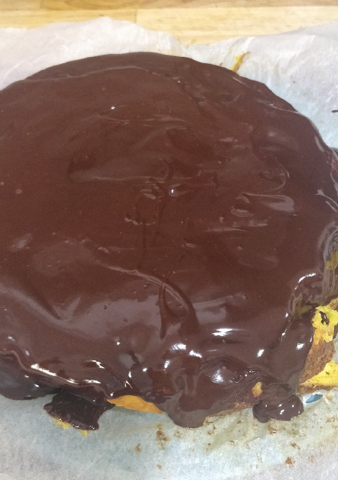 Una foto de Bizcocho de naranja
