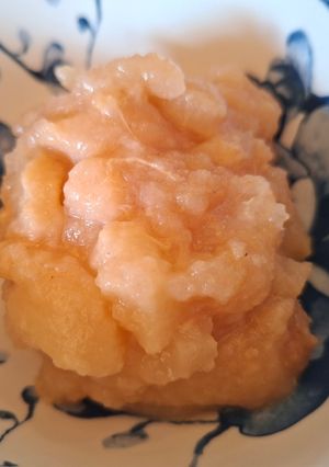 Une photo de Crumble poires pommes et chocolat