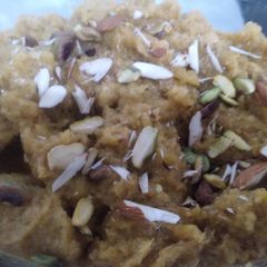 A picture of Paithay ka halwa.