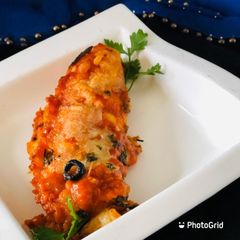 A picture of Whosayna’s Enchiladas.