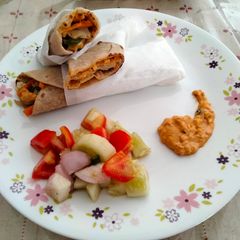 A picture of Veg.Caesar Wrap.