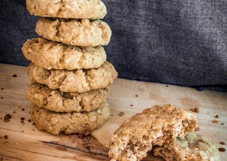Cara Gampang Menyiapkan Crunchy Oatmeal Cinnamon Cookies, Lezat Sekali