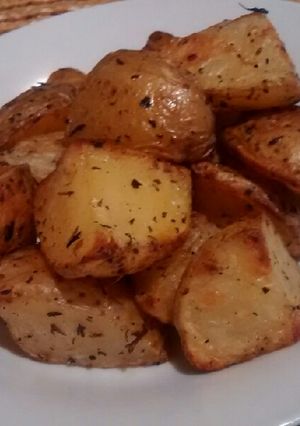 Una foto de Papas rostizadas