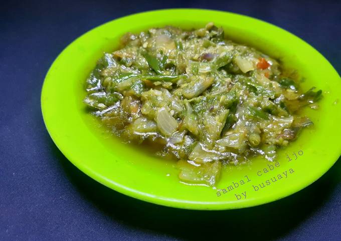 Ini dia! Resep bikin Sambal Cabe Hijau dijamin sedap