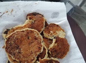 Una foto de Pancakes de avena y banana para mi bebe