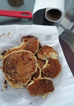 Una foto de Pancakes de avena y banana para mi bebe