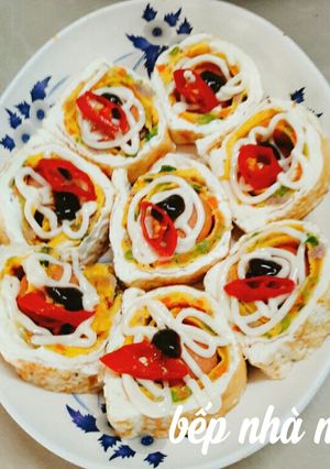 Hình của món Trứng cuộn xúc xích.