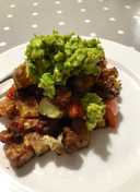 Cheesy Mexican style beef hash
