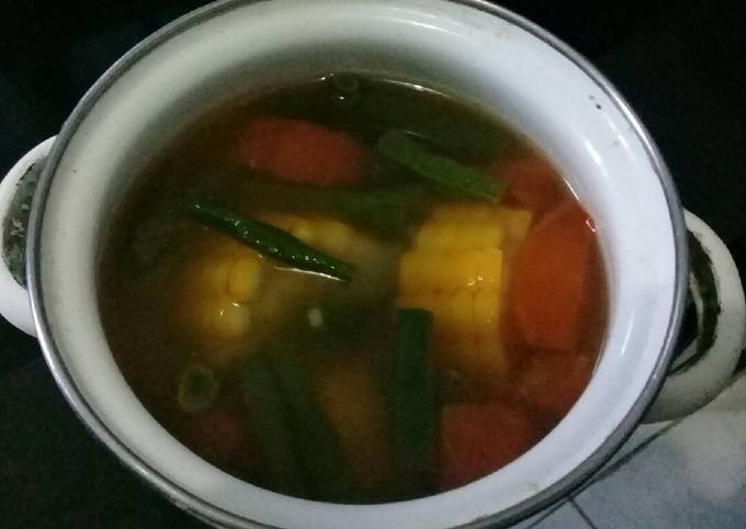 Sayur asem seger..bumbu iris