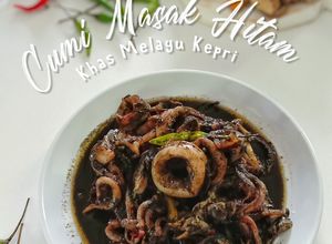 Foto resep Cumi masak hitam Khas Melayu Belakang Padang |Batam |Kepri