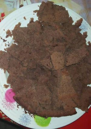 A picture of Chocolate cake using (melting) method #my cake recipe.