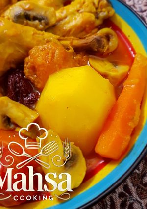 عکسی از دستور خوراک مرغ و قارچ