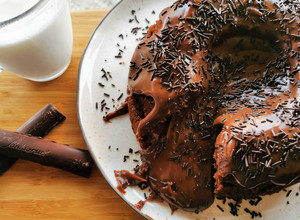 Foto de Bolo Vulcão de Brigadeiro