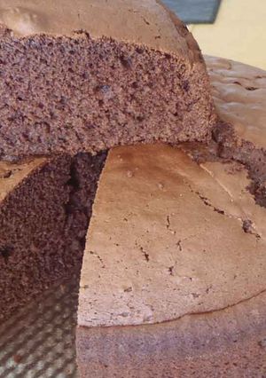 Una foto de Bizcochuelo de chocolate
