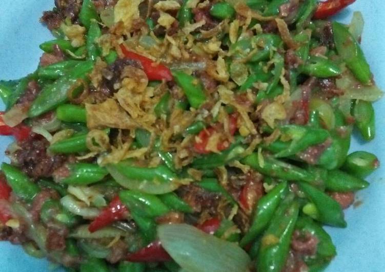 Resep Tumis buncis corned, Enak