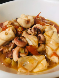 A picture of Asian Style Stir Fried Tender Squid.