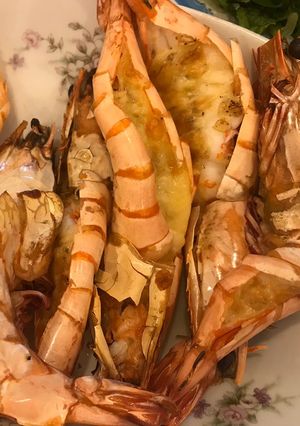Hình của món Tôm nướng tỏi phô mai.