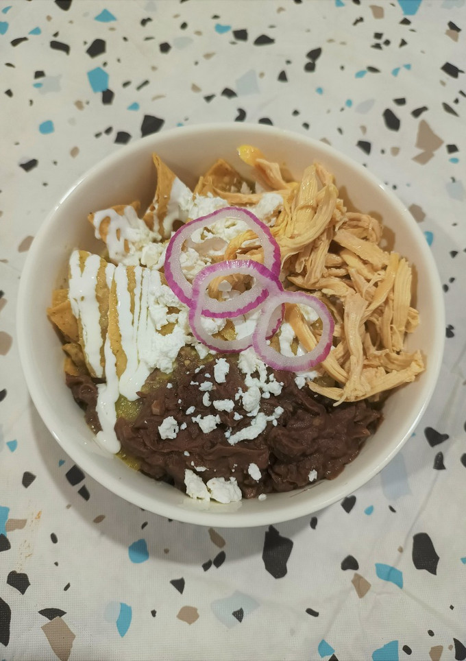 Una foto de Chilaquiles Verdes