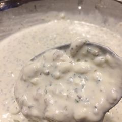 A picture of Creamy Feta Greek Salad Dressing.
