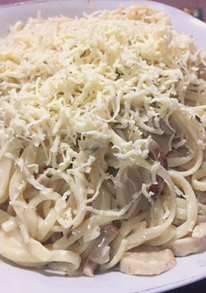 Foto resep Fettucini carbonara ala ala