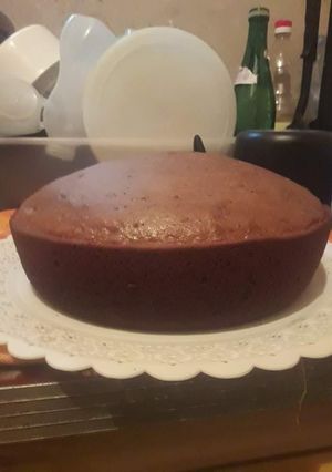 Una foto de Bizcochuelo casero de chocolate