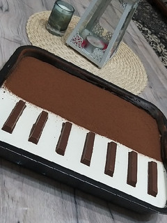 صورة لوصفة كيك البيانو