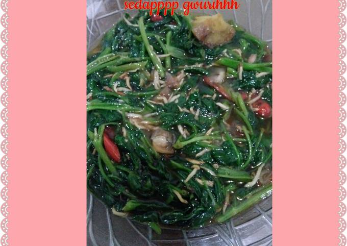Resep Tumis kangkung teri medan sedappp gwurihh Anti Gagal