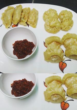 A picture of #vegsteammomos #daawatedostwithshashi #youtube.