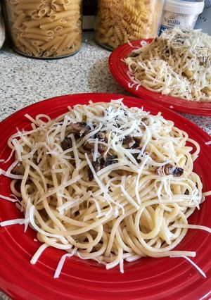 Φωτογραφία της συνταγής Μακαρονάδα aglio e olio με μανιτάρια