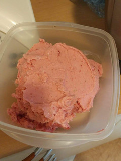 Una foto de Helado fit de fresa