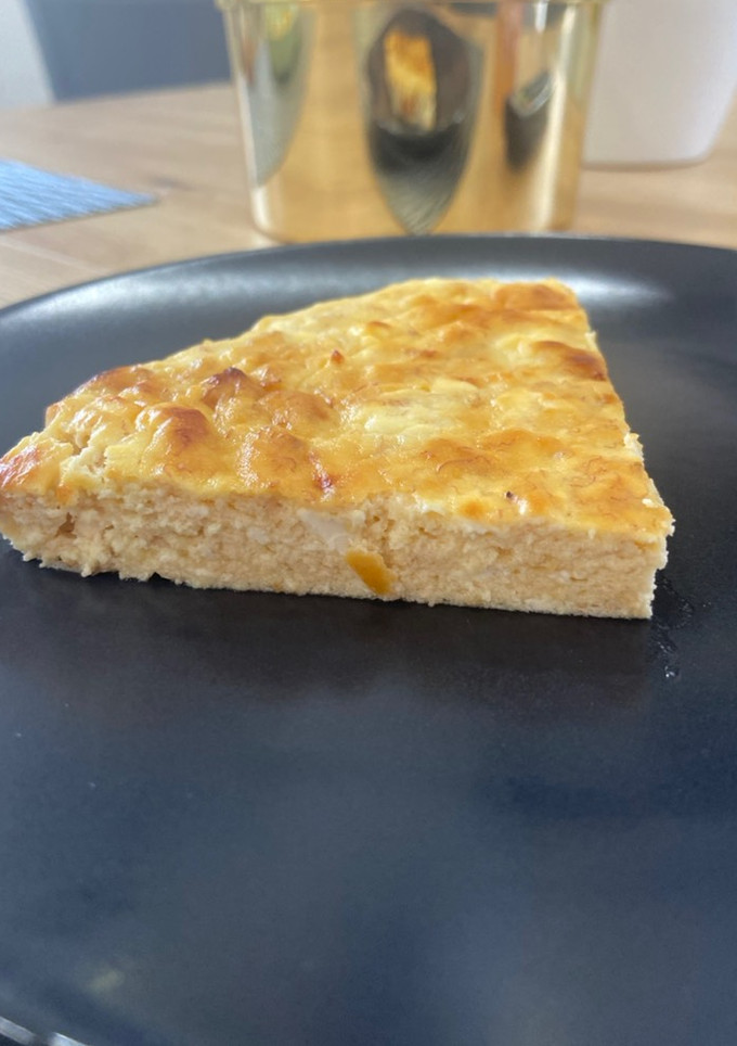 Banános-túrós fitt süti recept fotója