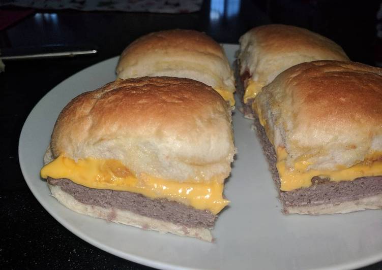 Steps to Make Quick Cheese Burger Sliders