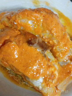Una foto de Bacalao con alioli de tomate