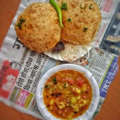 Bedmi poori A picture of Bedmi poori.