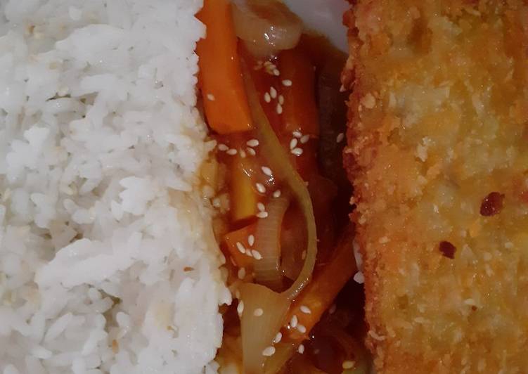 Tempe Katsu Saus Asam Manis