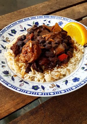 Una foto de Feijoada brasilera