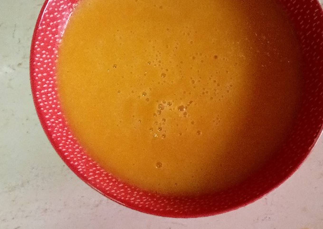 Crema de calabaza y zanahoria en freidora de aire