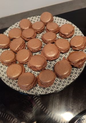 Une photo de Macaron au chocolat