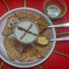 Potato paratha A picture of Potato paratha.