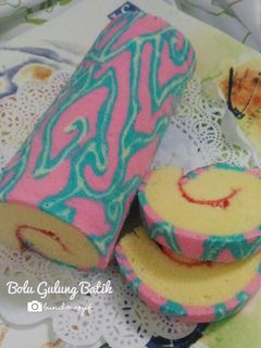 Foto resep Bolu Gulung Batik Kukus