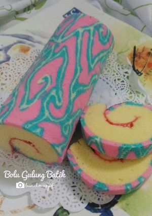 Foto resep Bolu Gulung Batik Kukus