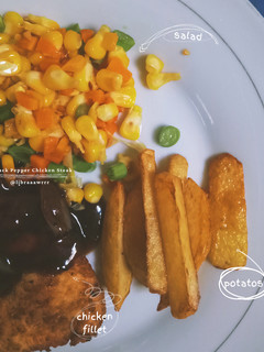 Foto resep Black Pepper Chicken Steak