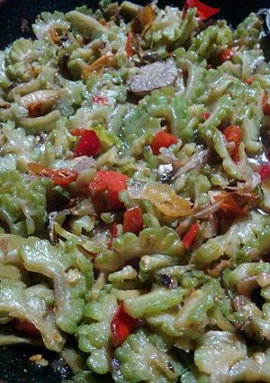Foto resep Oseng pare teri ala Nana