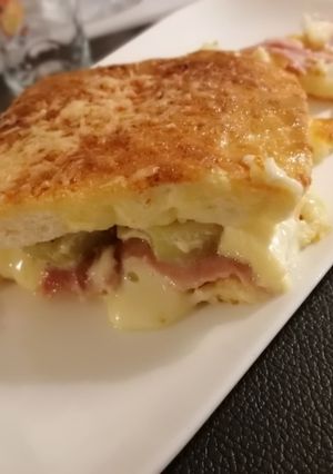 A picture of Savoyard Croque Monsieur Gratin Style.