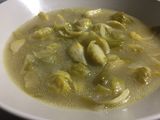 Sopa de coles de Bruselas