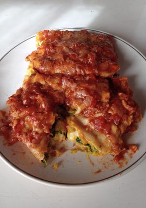 Una foto de Canelones de Calabaza y Espinaca✨