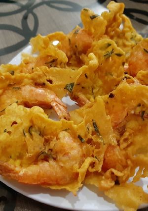 Foto resep Peyek Udang Khas RM Padang