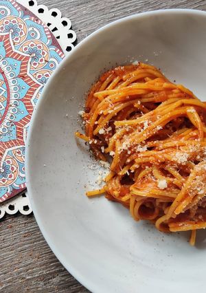 Spaghetti Arrabiata im Onepot-Style Rezepthauptbild