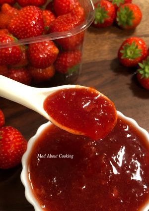 A picture of Homemade Strawberry Jam – Three Ingredients Fruit Jam.